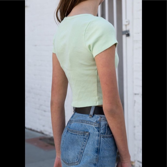 Brandy Melville pastel green Zelly top - Picture 2 of 5